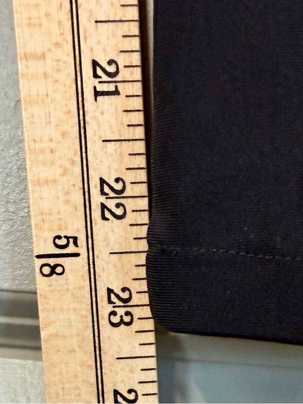Elaine Kim Black Flare Pants | Leather Trim Tab Minimalist | Sz L | Made in USA - Picture 9 of 9